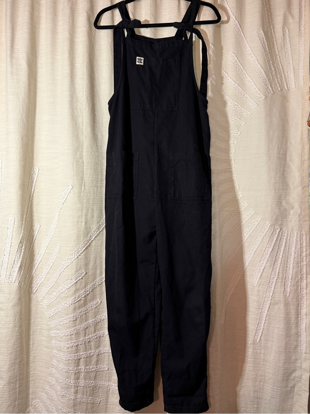 Lucy & Yak Original Straight Leg Overalls Jumpsuit - Organic Cotton in Black